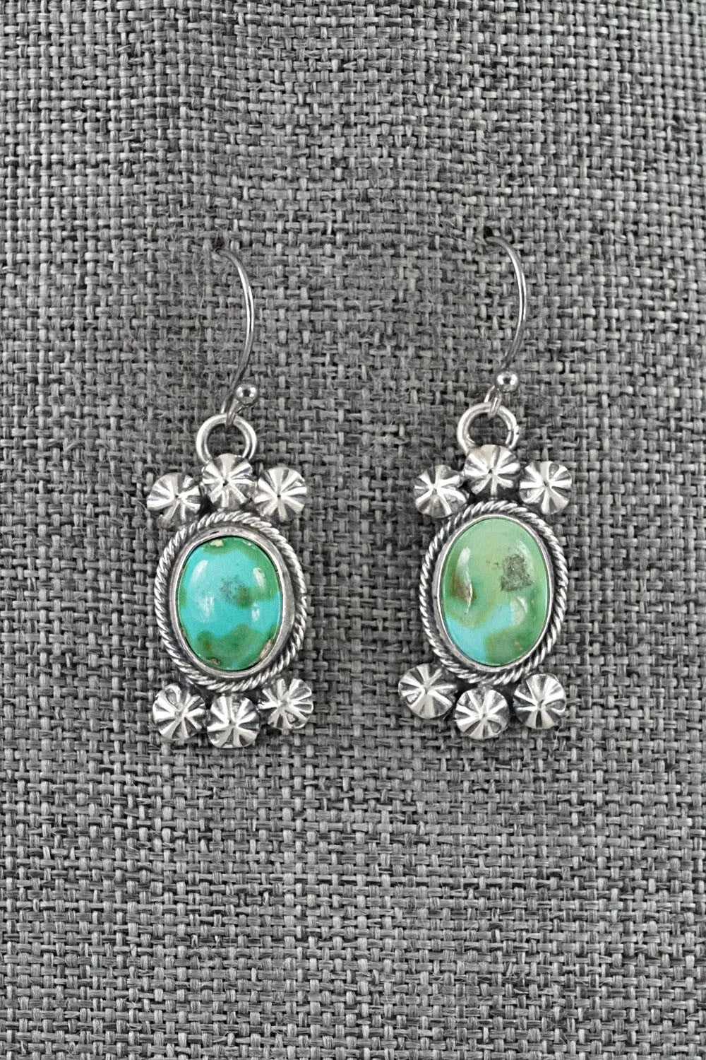 Turquoise & Sterling Silver Squash Blossom Set - Darrin Livingston