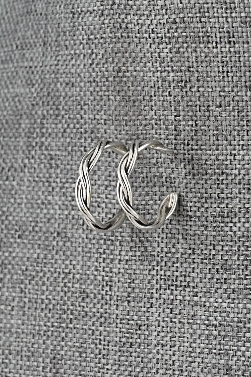 Sterling Silver Hoop Earrings - Elaine Tahe