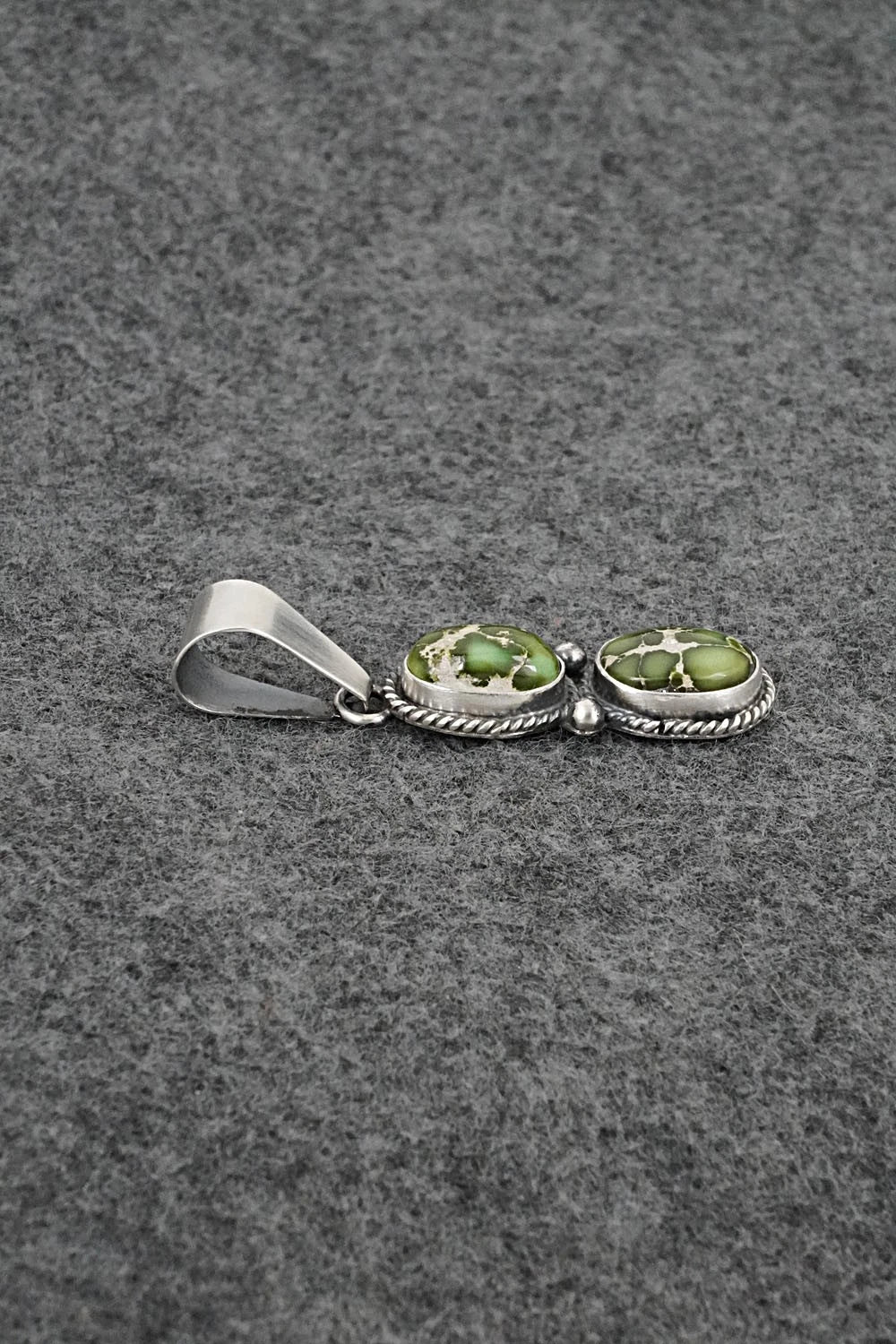 Turquoise & Sterling Silver Pendant - Eugene Gruber