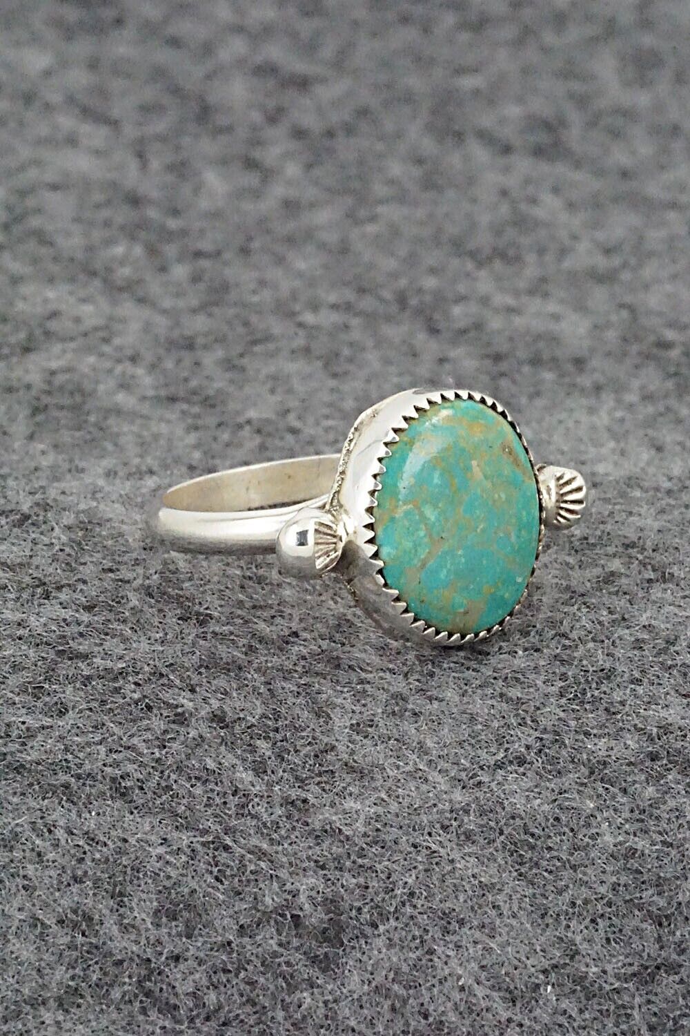 Turquoise & Sterling Silver Ring - Priscilla Reeder - Size 7.75