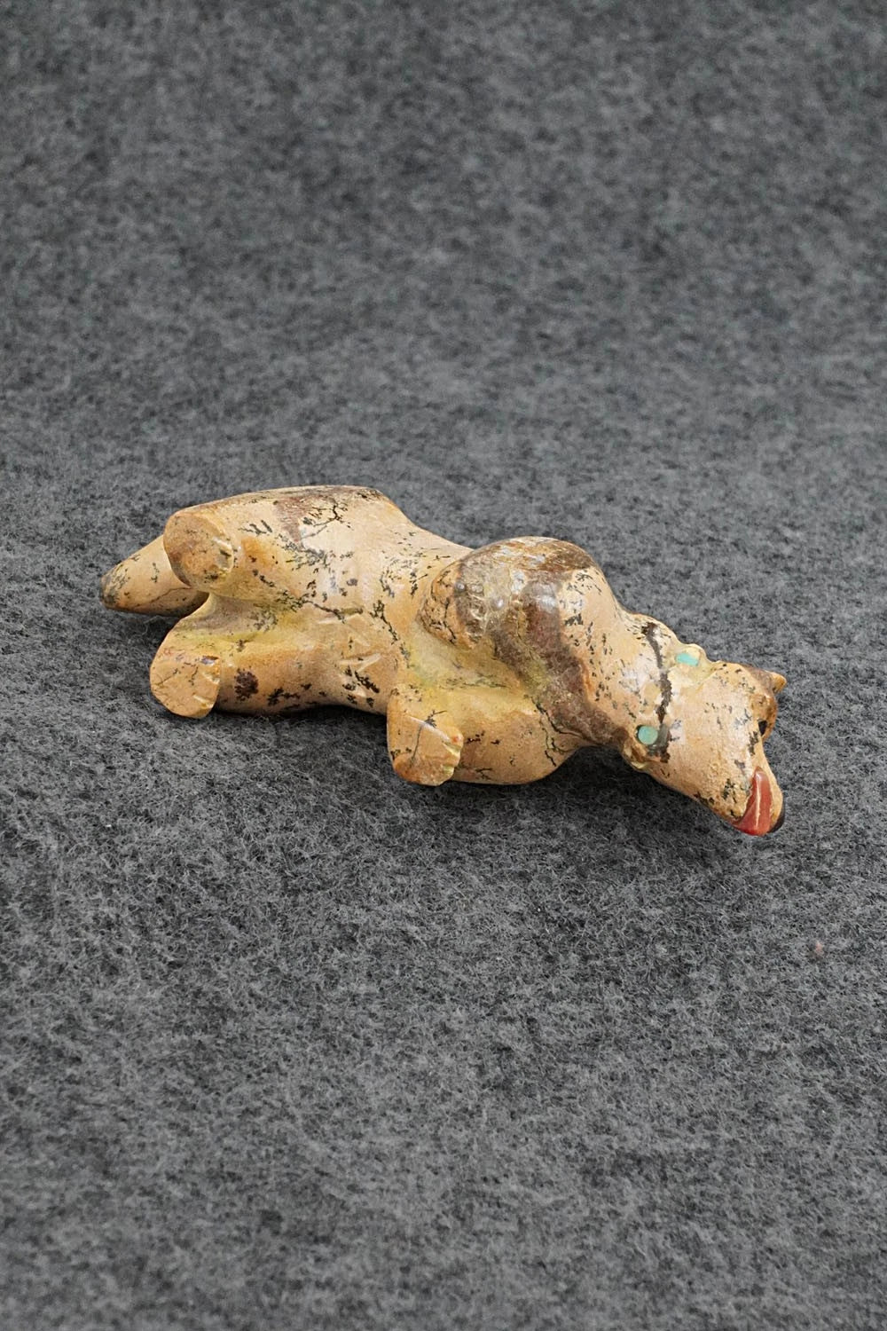 Wolf Zuni Fetish Carving - Freddie Leekya
