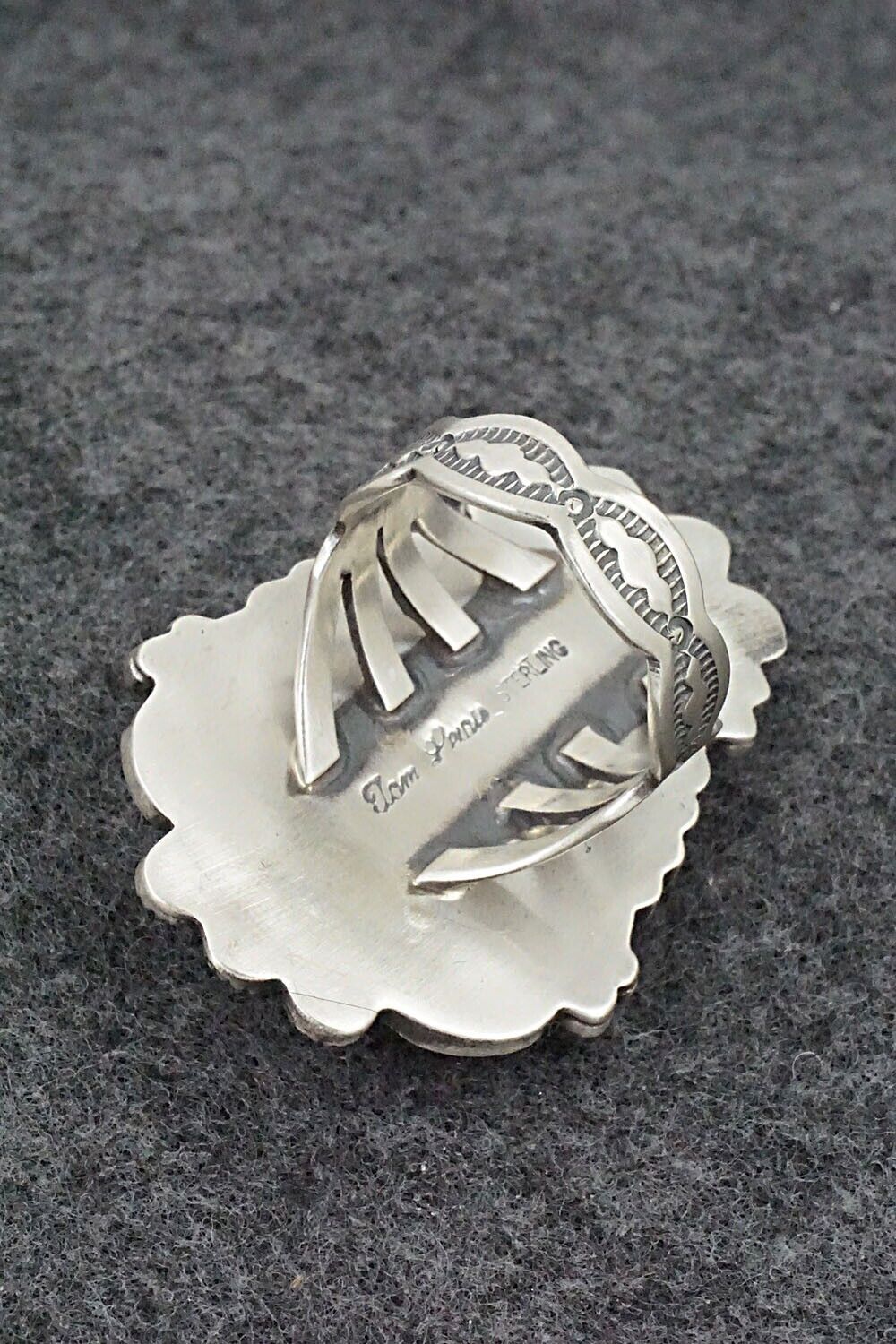 White Buffalo & Sterling Silver Ring - Tom Lewis - Size 9.5