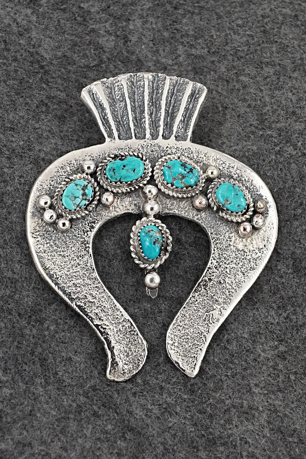 Turquoise & Sterling Silver Pendant - Delbert Arviso