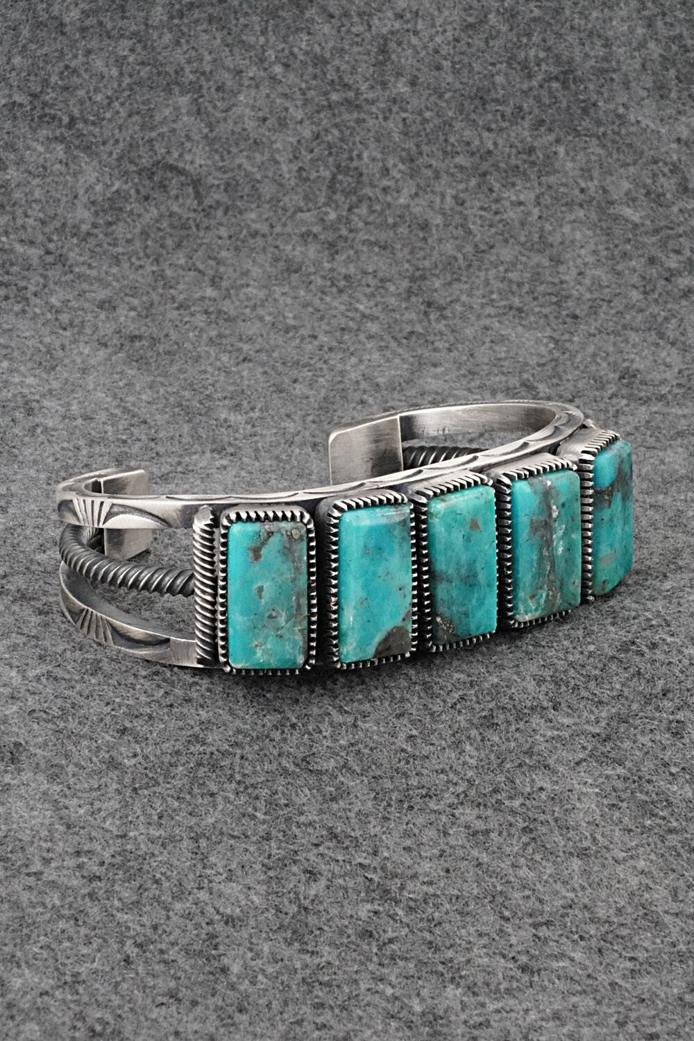 Turquoise & Sterling Silver Bracelet - Mark Yazzie