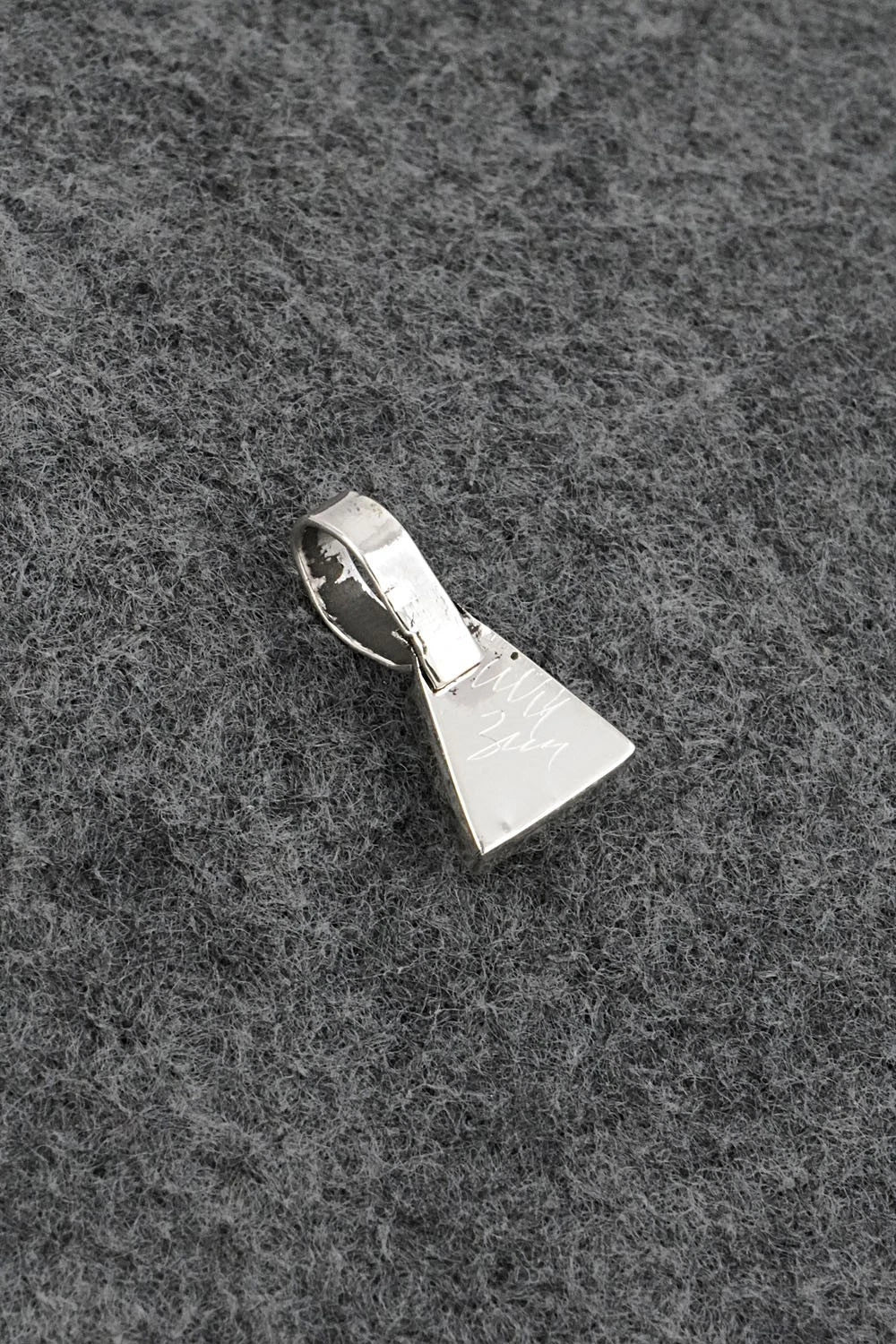 Turquoise & Sterling Silver Inlay Pendant - Michelle Haloo