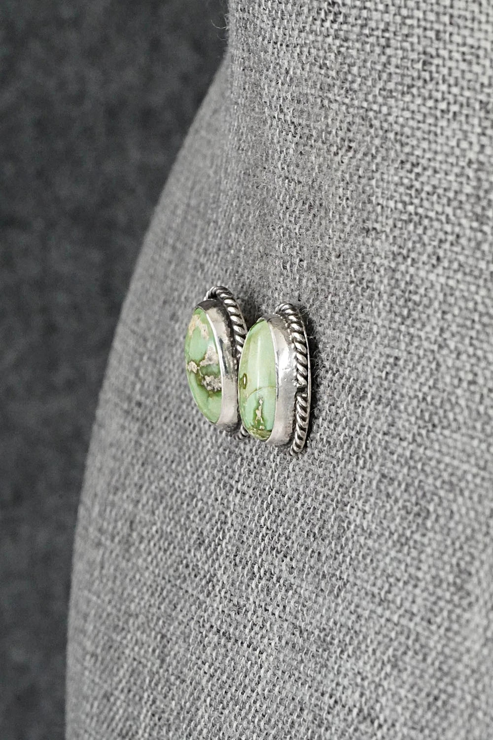 Turquoise & Sterling Silver Earrings - Rosemary Saunders