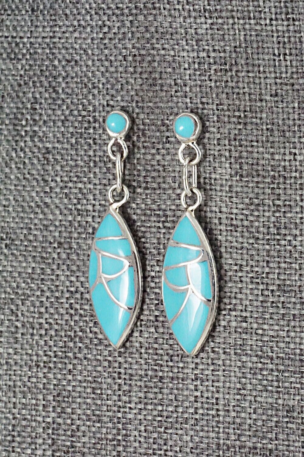 Turquoise & Sterling Silver Earrings - Orena Leekya