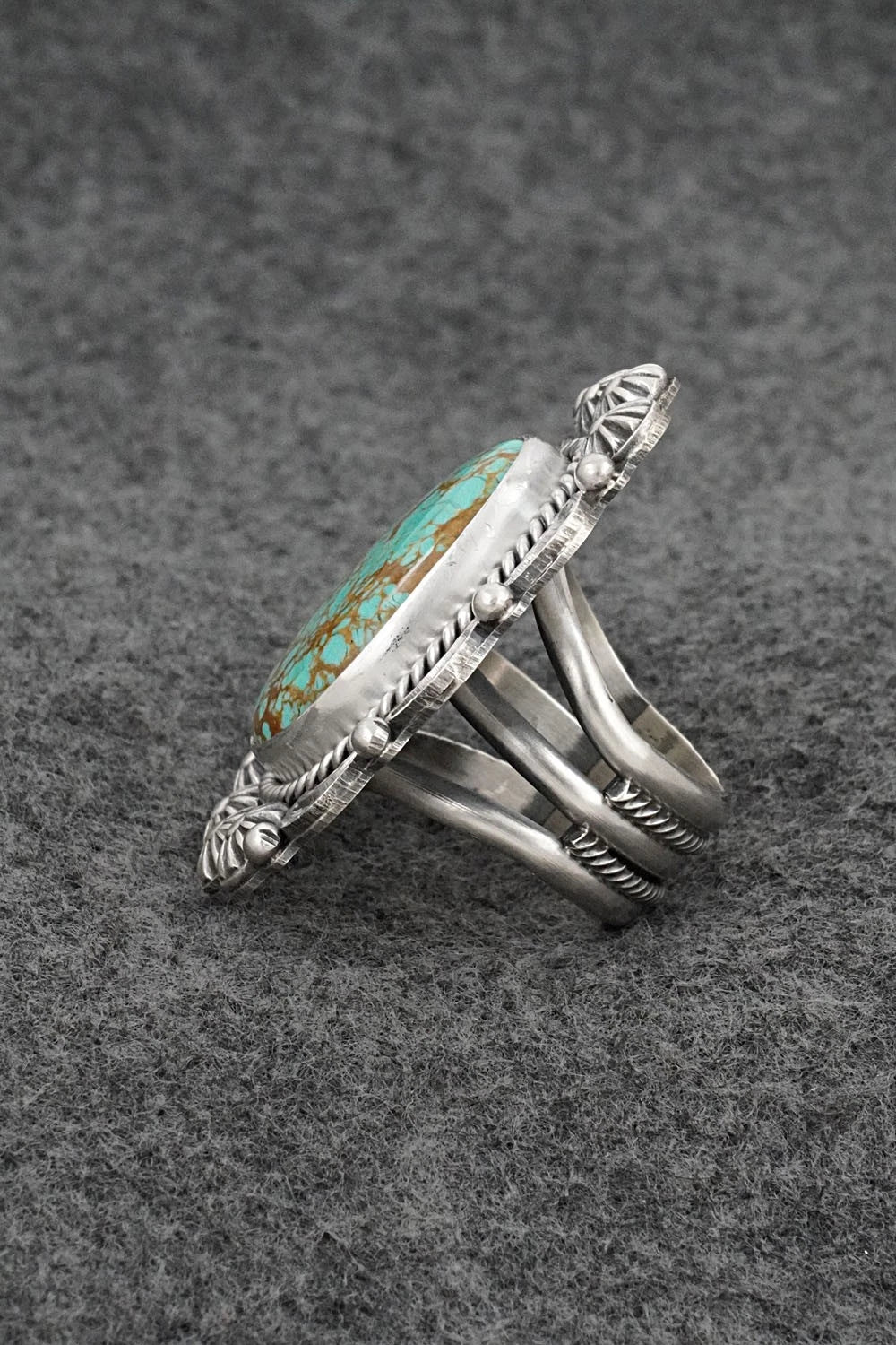 Turquoise & Sterling Silver Ring - Rosita Calladitto - Size 9