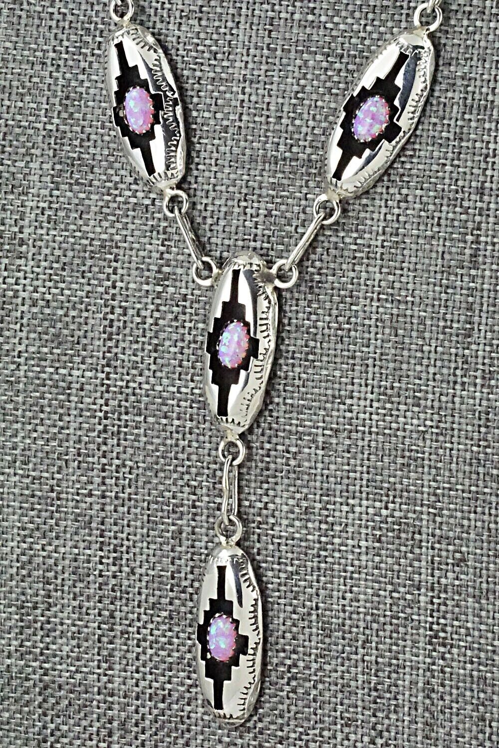 Opalite & Sterling Silver Necklace and Earrings Set - Felix Perry