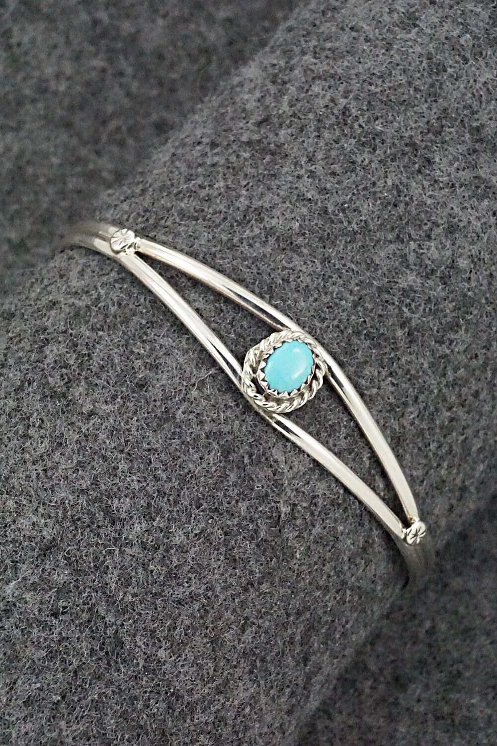 Turquoise & Sterling Silver Bracelet - Elton Cadman