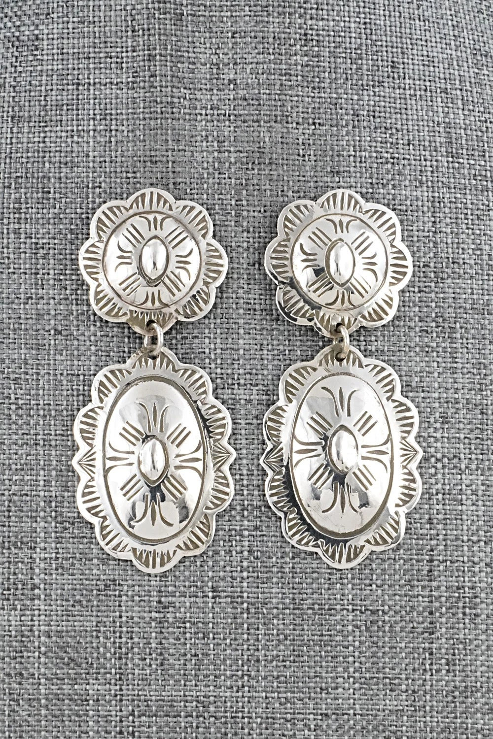 Sterling Silver Earrings - Bertha Begay