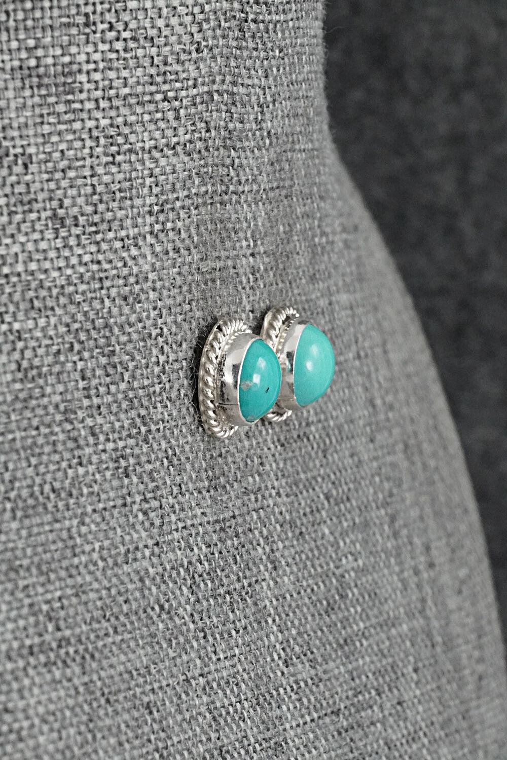 Turquoise & Sterling Silver Earrings - Byron Begay