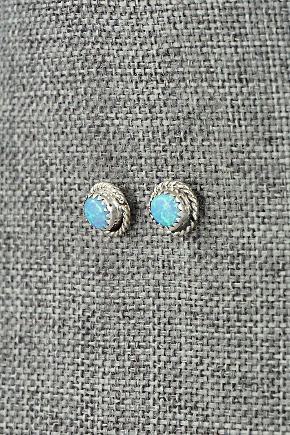 Opalite & Sterling Silver Earrings - Larson Chee