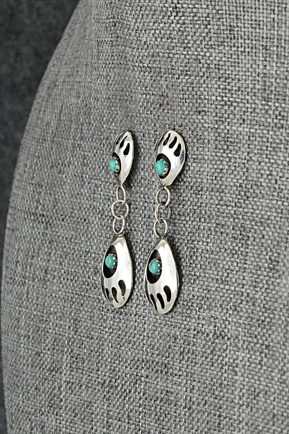 Turquoise & Sterling Silver Earrings - Sandra Parker