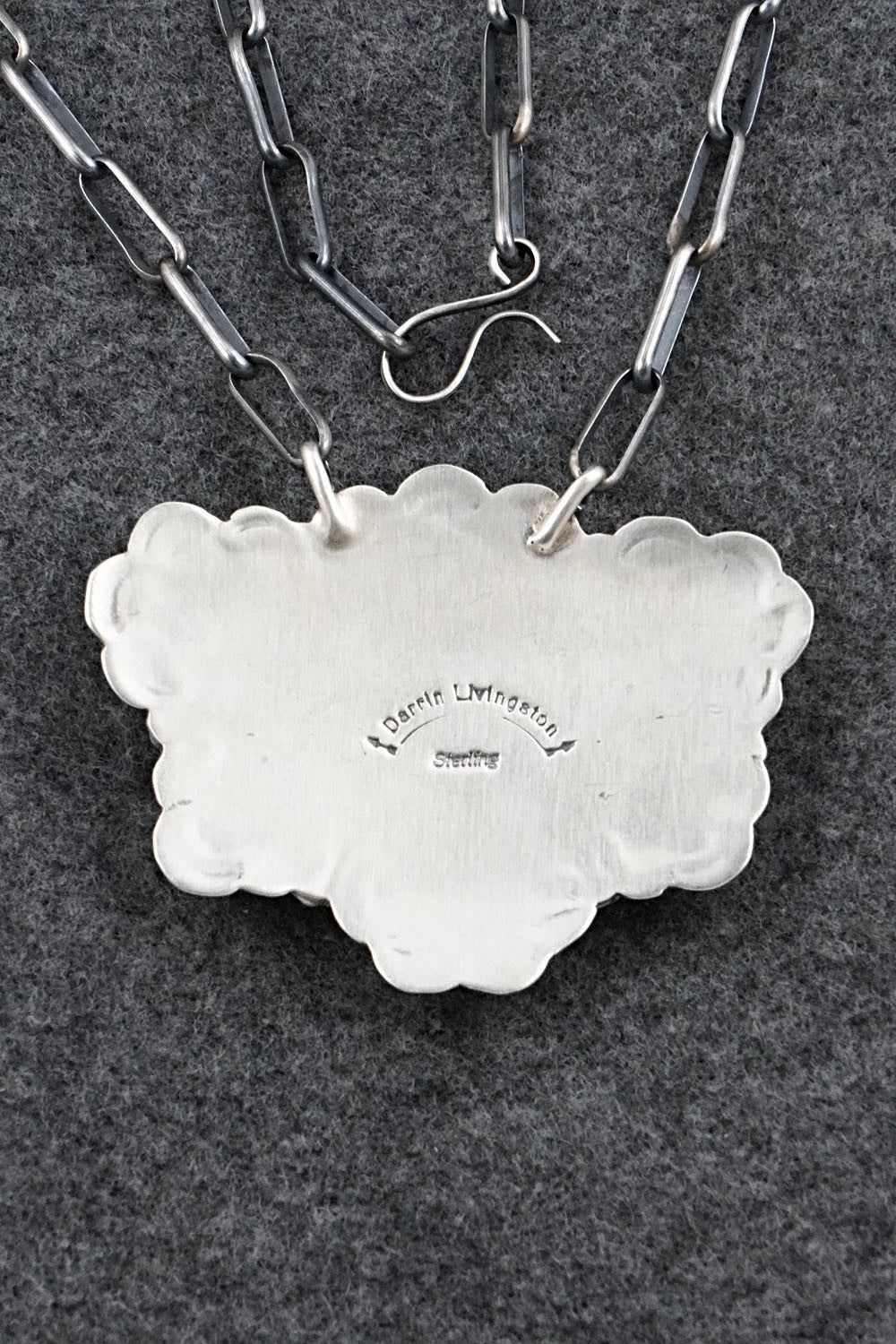 Turquoise & Sterling Silver Necklace - Darrin Livingston