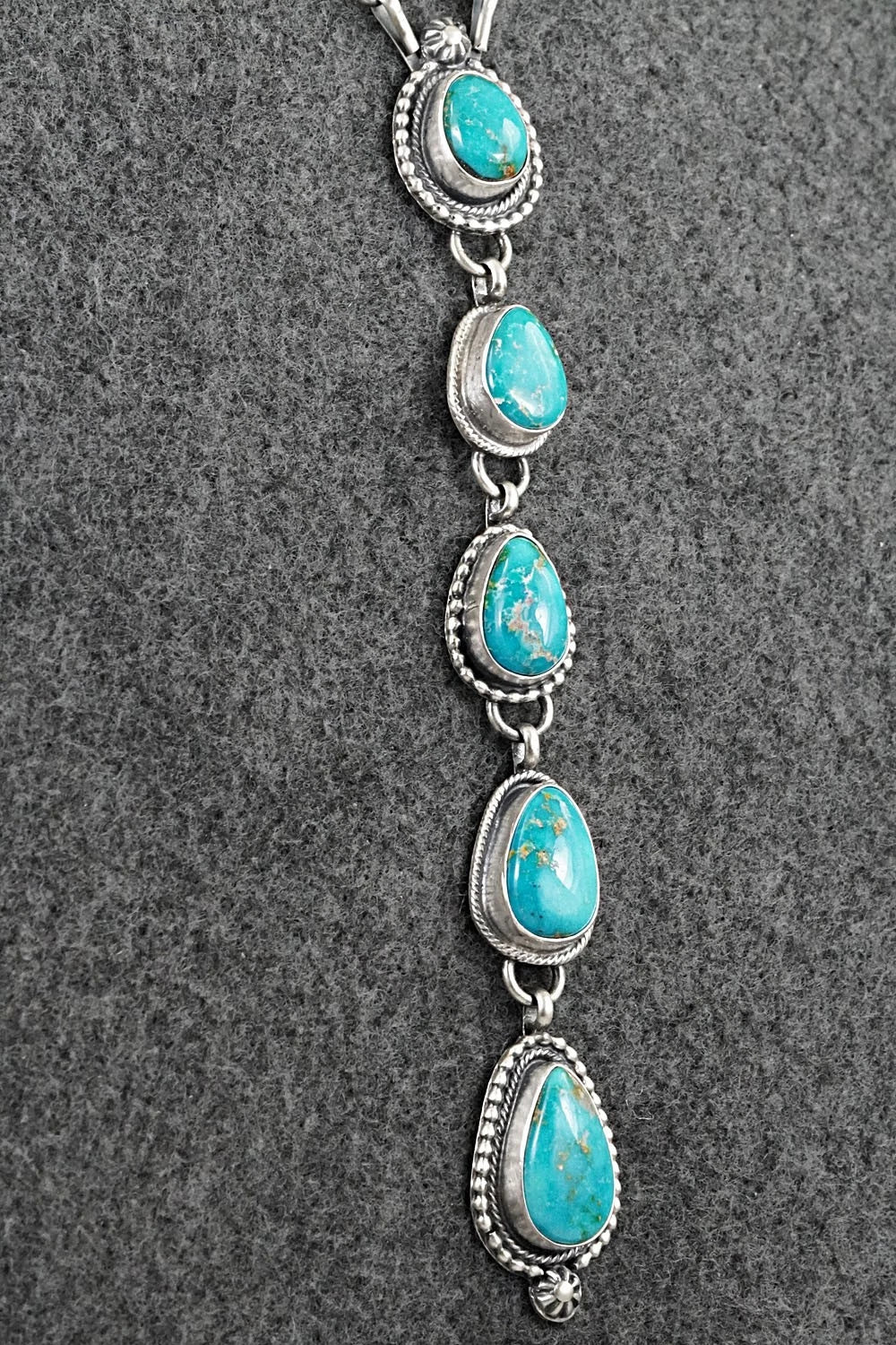Turquoise & Sterling Silver Necklace - Bobby Johnson