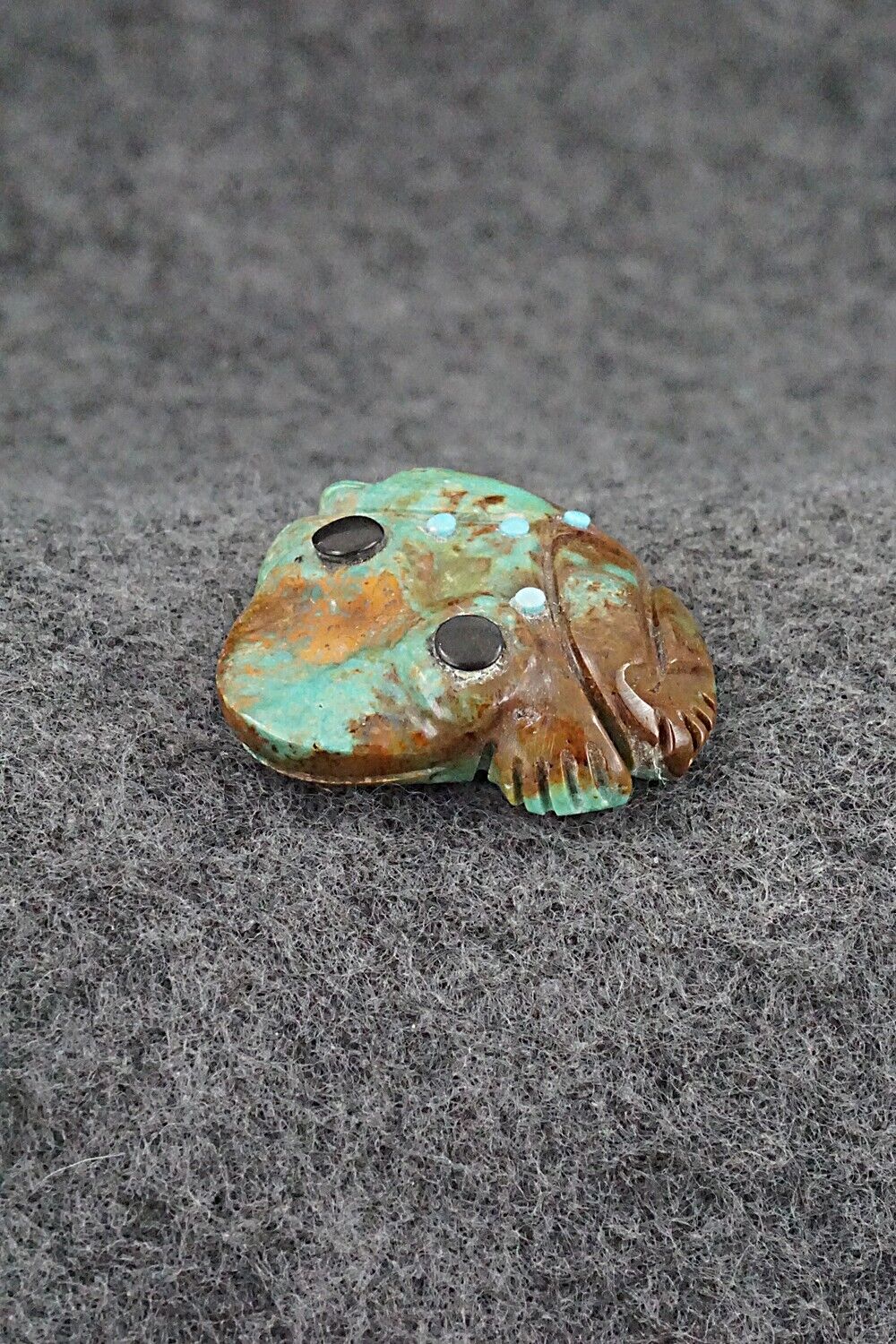 Frog Zuni Fetish Carving - Reynold Lunasee
