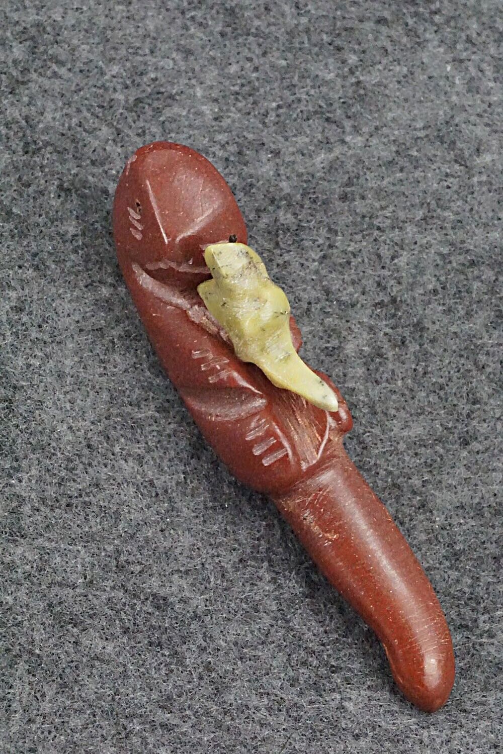Otter with Pup Zuni Fetish Carving - Justin Red Elk