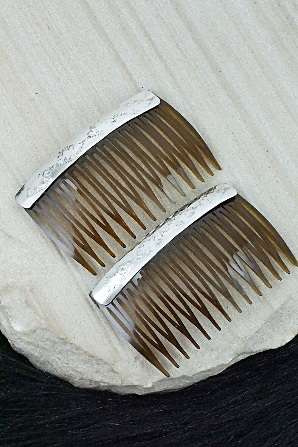 Sterling Silver Hair Combs - Randall Dalgai