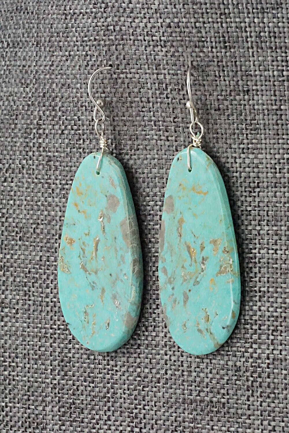 Turquoise & Sterling Silver Earrings - Joe Garcia