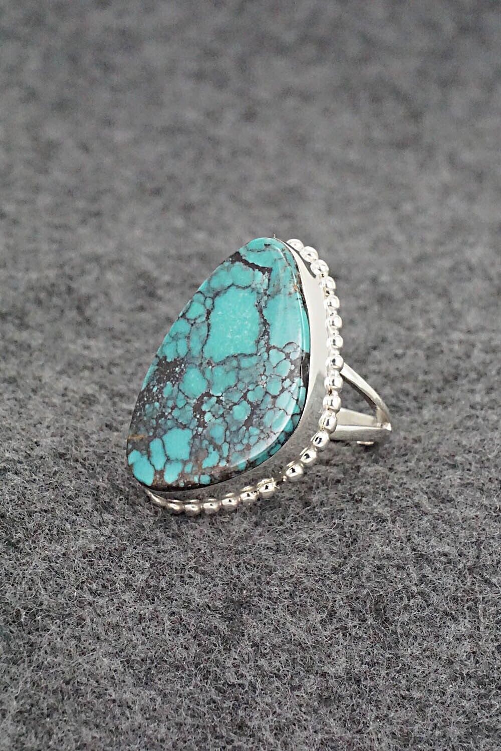 Turquoise & Sterling Silver Ring - Larry Castillo - Size 7