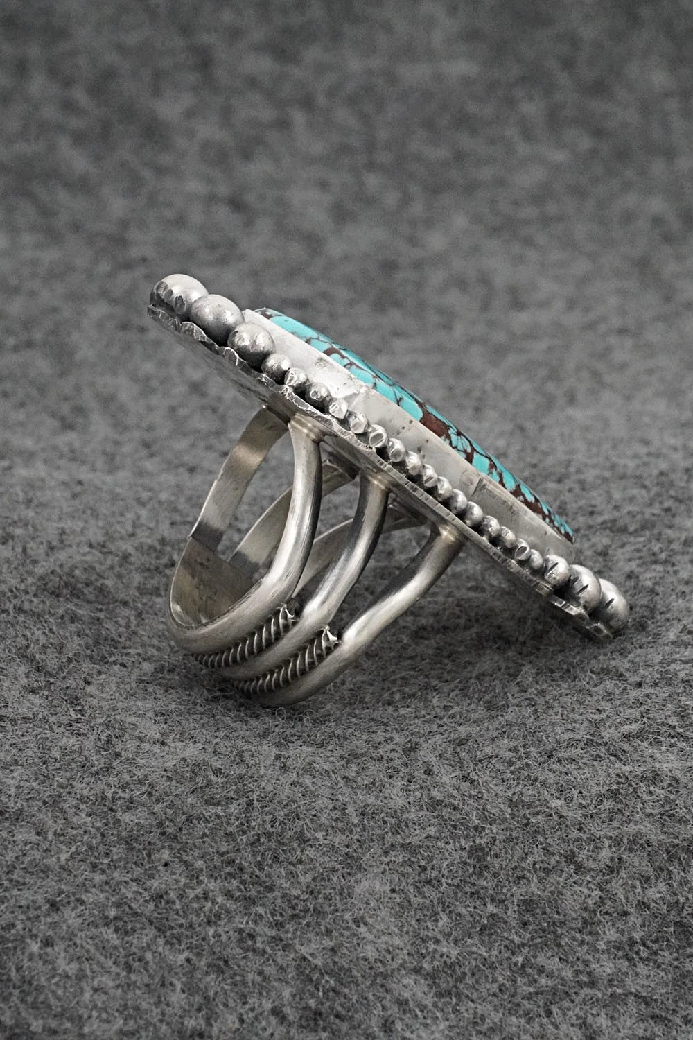 Turquoise & Sterling Silver Ring - Rosita Calladitto - Size 9