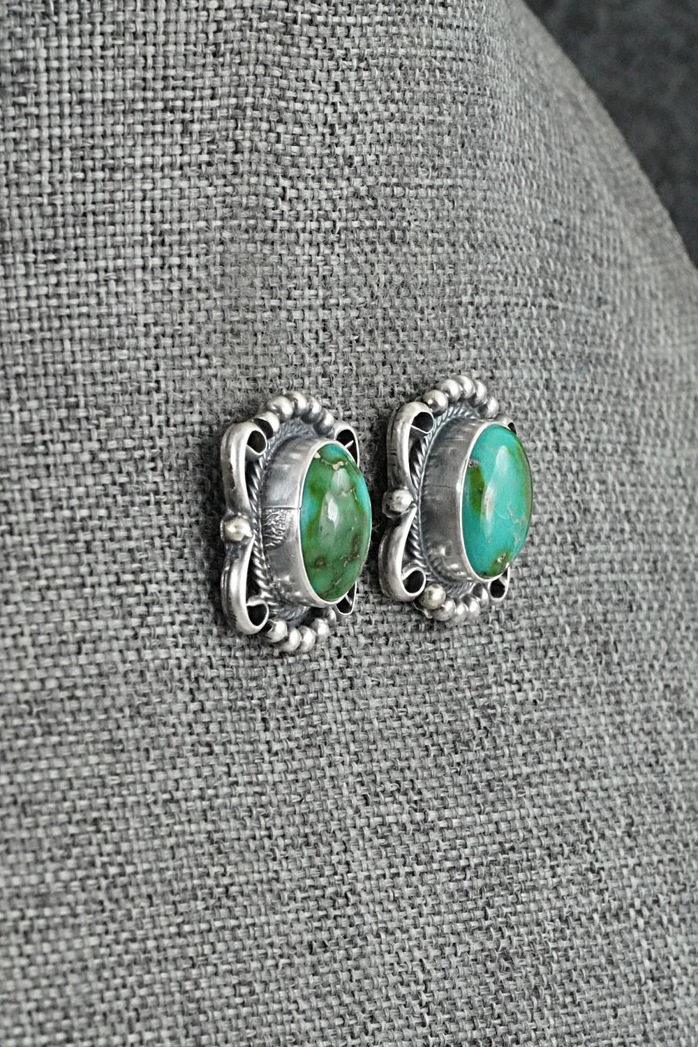 Turquoise & Sterling Silver Squash Blossom Set - Darrin Livingston