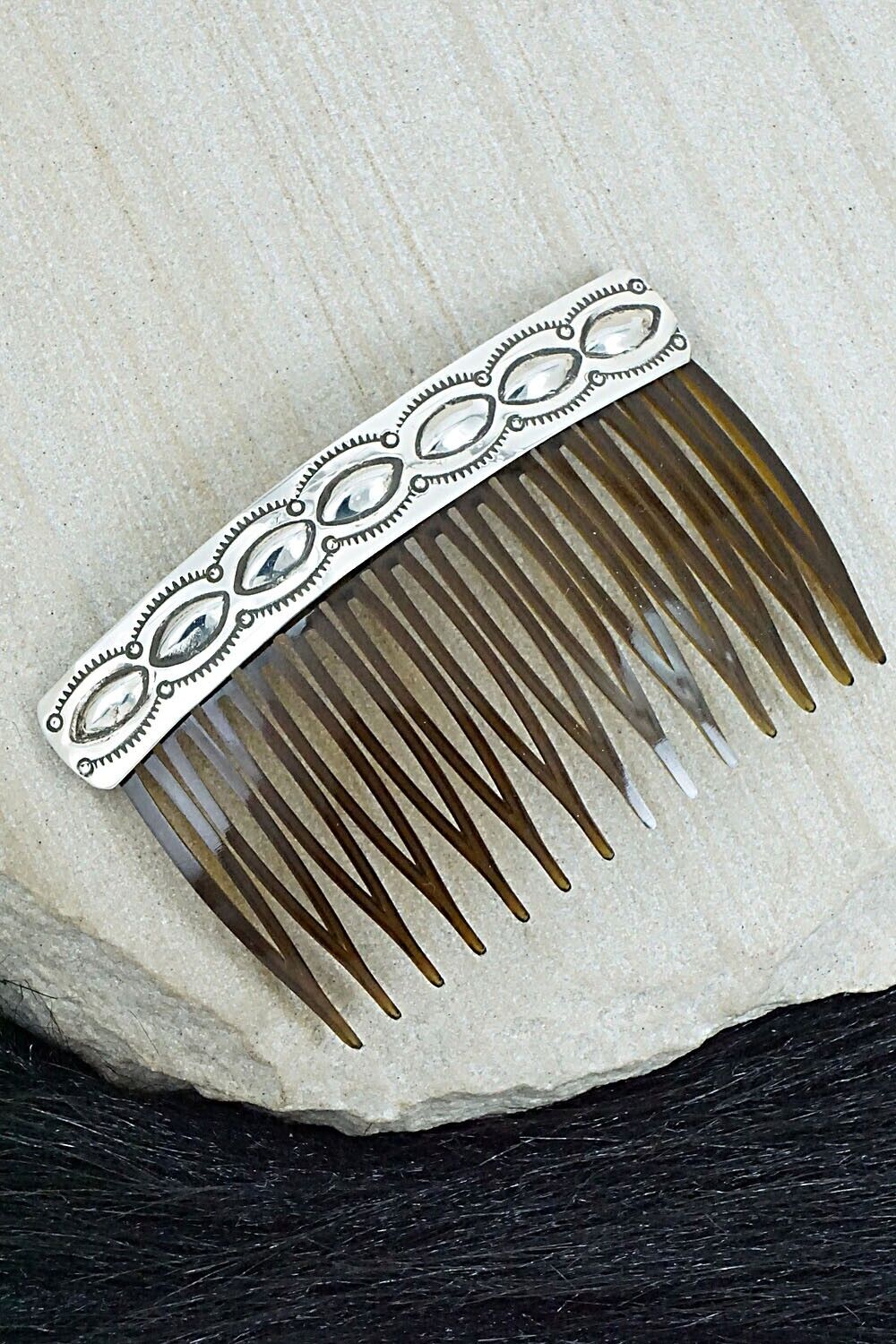 Sterling Silver Hair Combs - Jennie Blackgoat