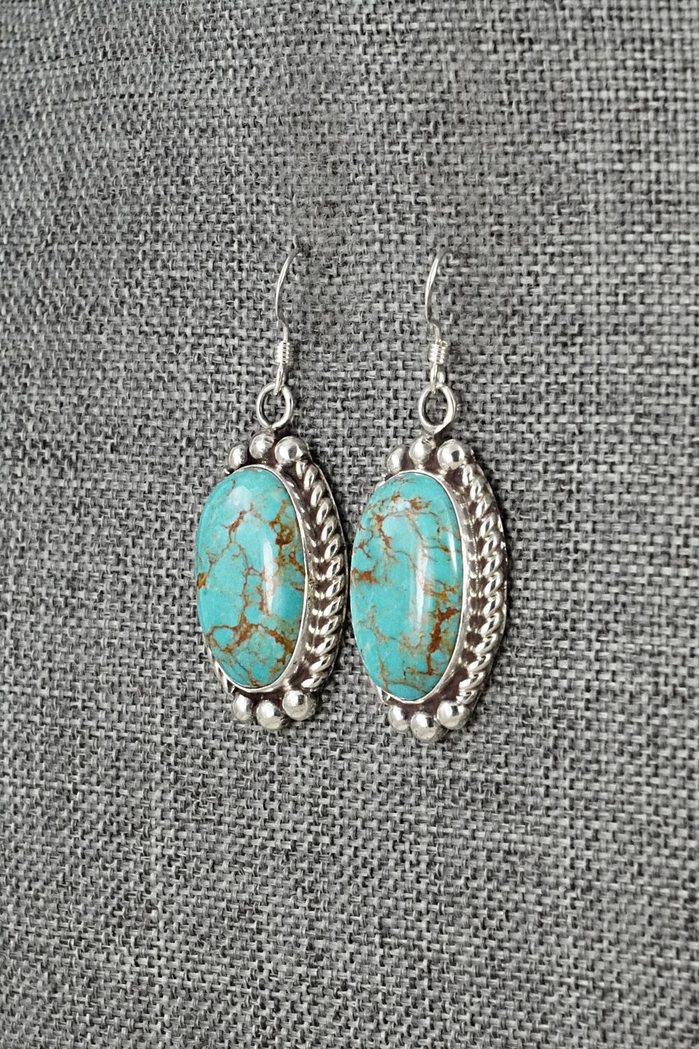 Turquoise & Sterling Silver Earrings - Antwone Brown