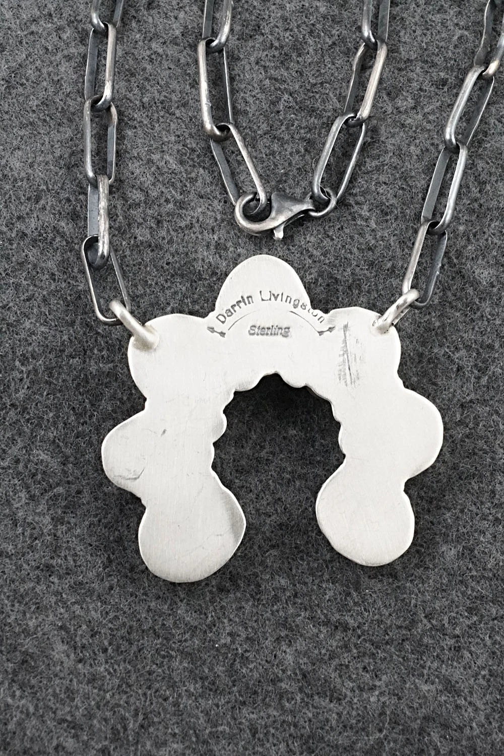 Turquoise & Sterling Silver Necklace - Darrin Livingston