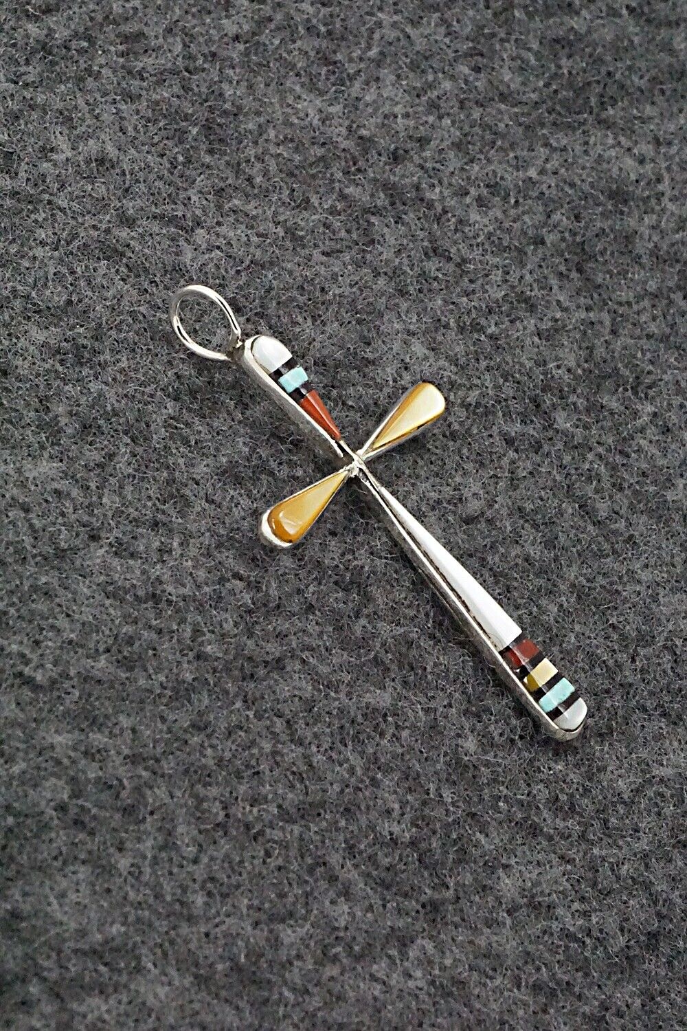 Multi Stone & Sterling Silver Pendant - Sylvester Noche