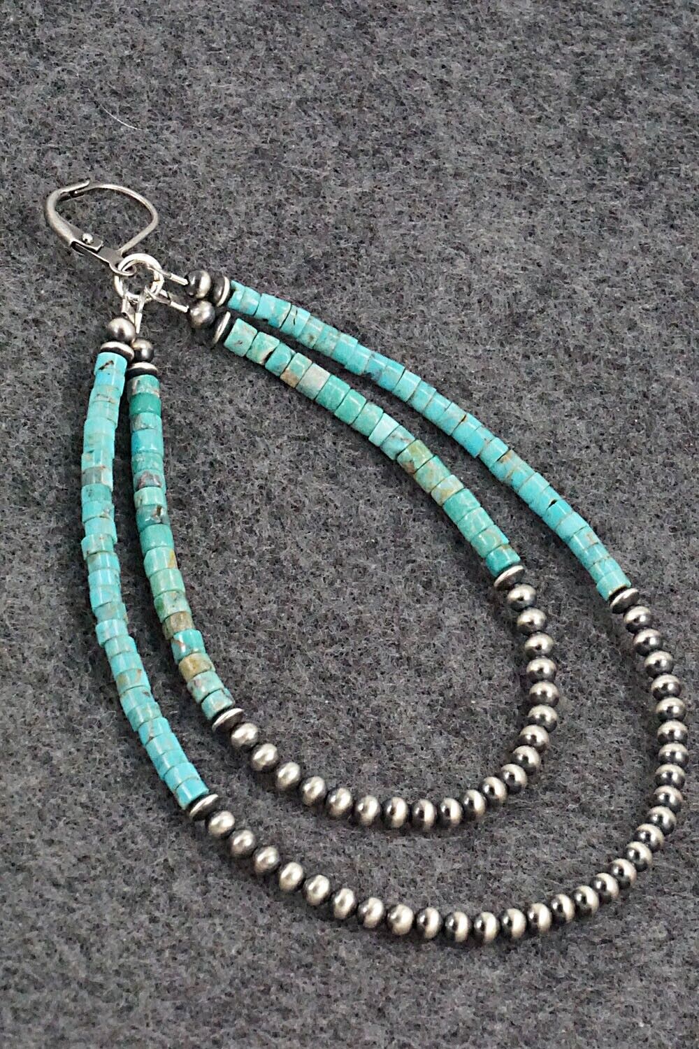 Turquoise & Sterling Silver Earrings - Ester Reano
