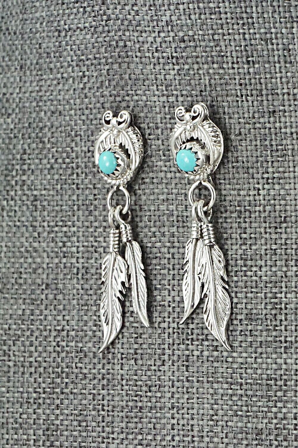 Turquoise and Sterling Silver Earrings - Sharon McCarthy