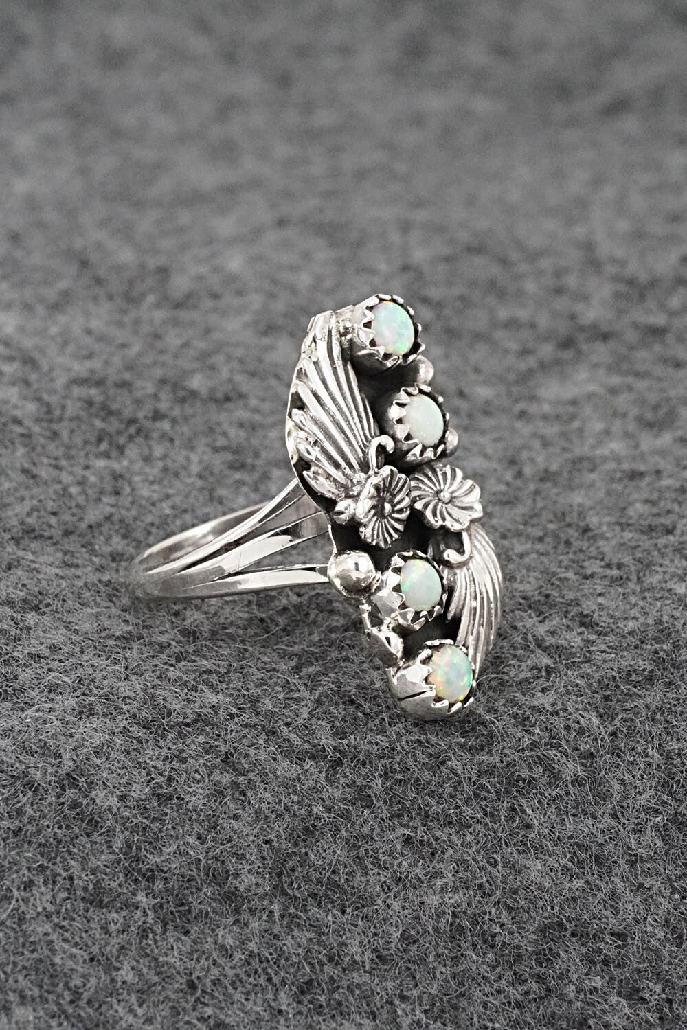Opalite & Sterling Silver Ring - Judy Largo - Size 7