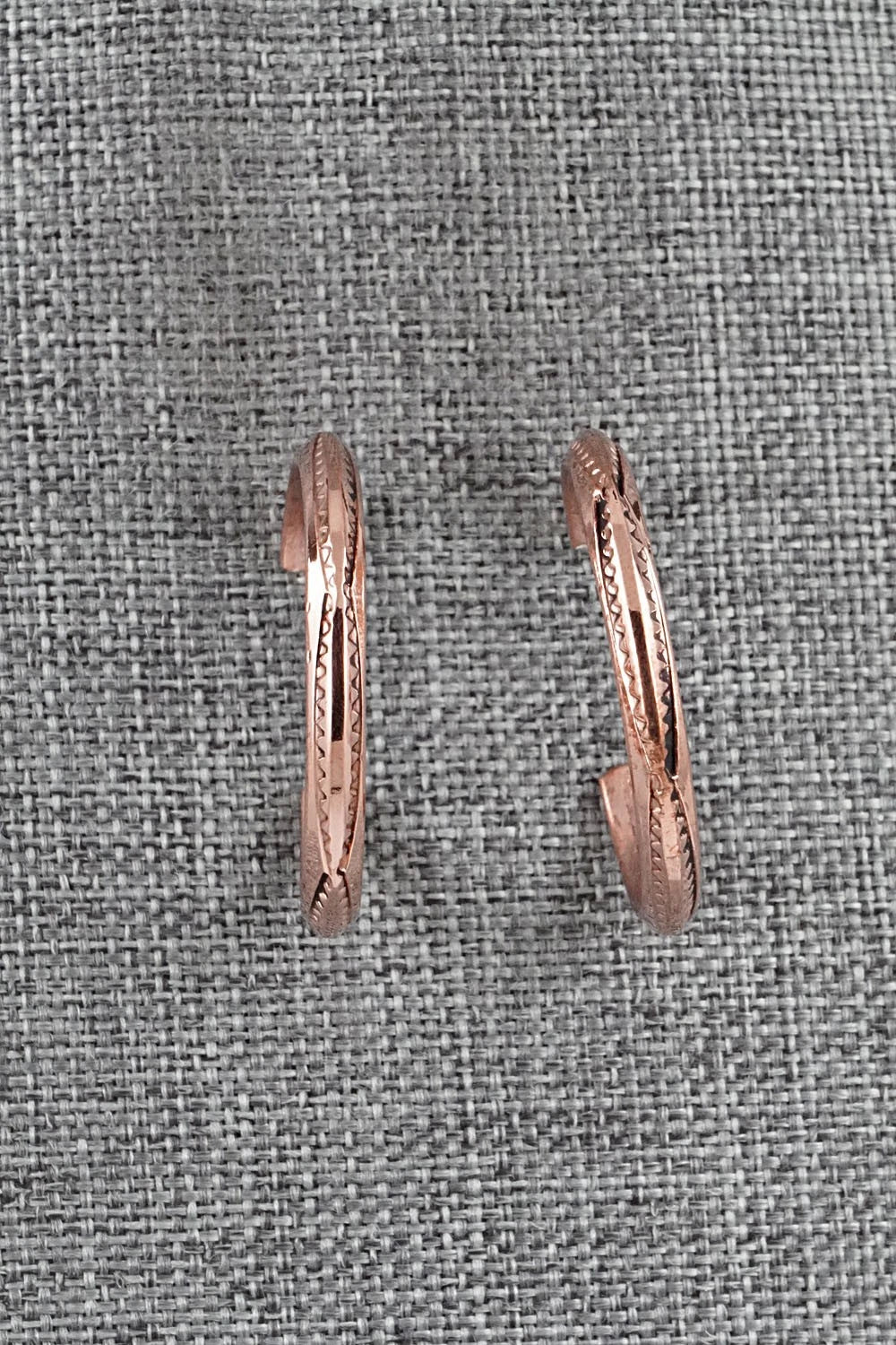 Copper Hoop Earrings - Elaine Tahe