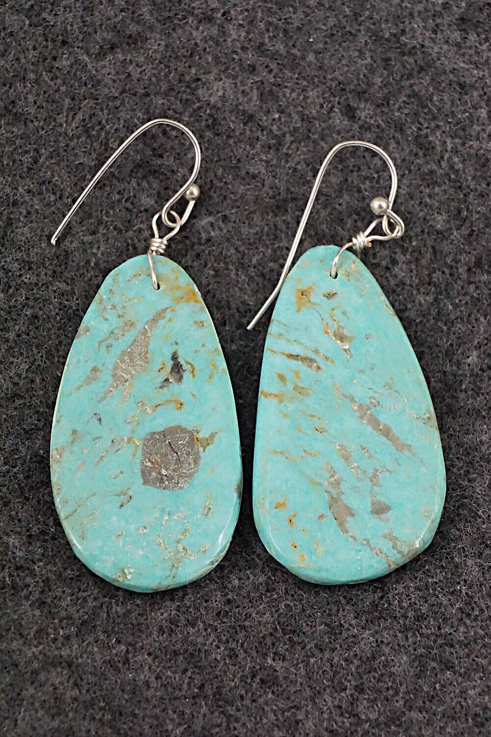 Turquoise & Sterling Silver Earrings - Joe Garcia