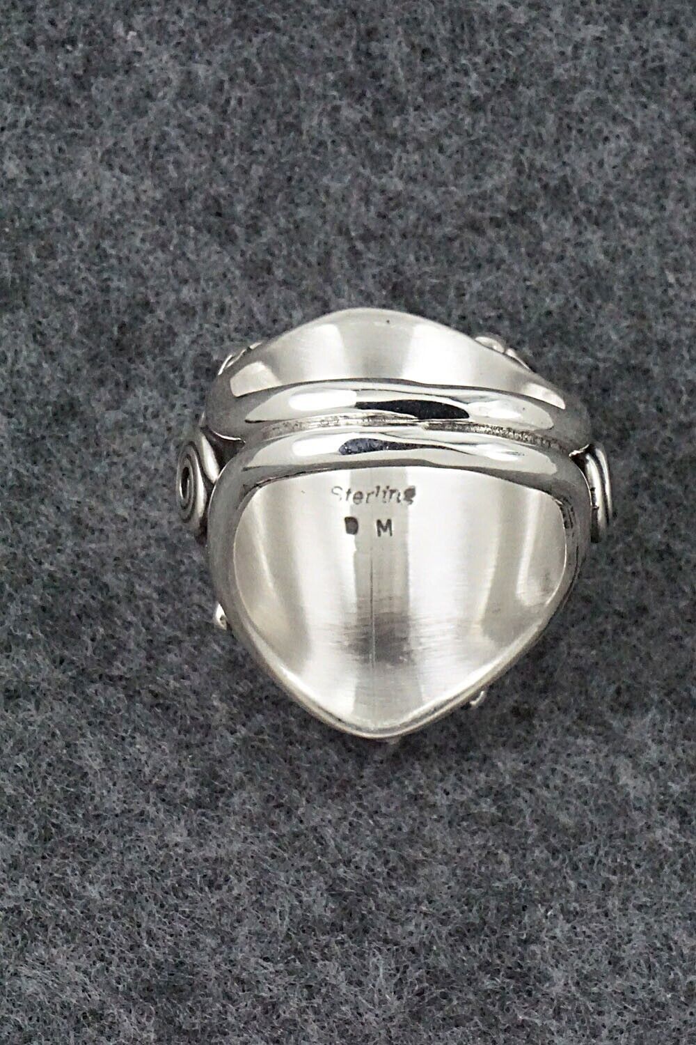 Onyx & Sterling Silver Ring - Darrell Morgan - Size 8