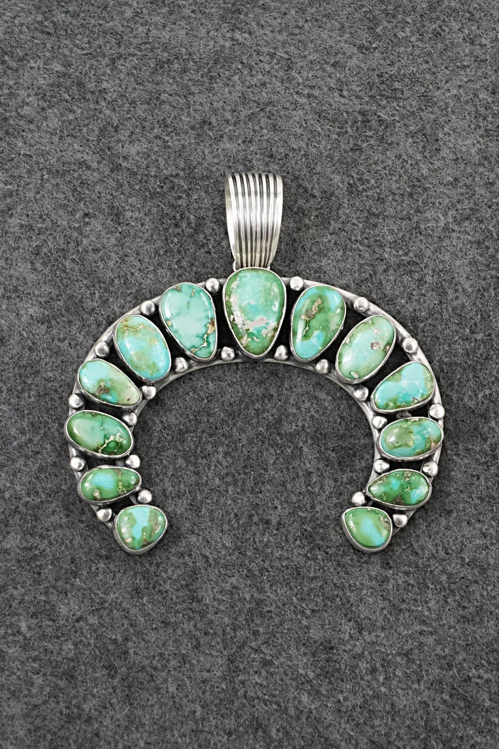 Turquoise & Sterling Silver Naja Pendant - Randy Boyd