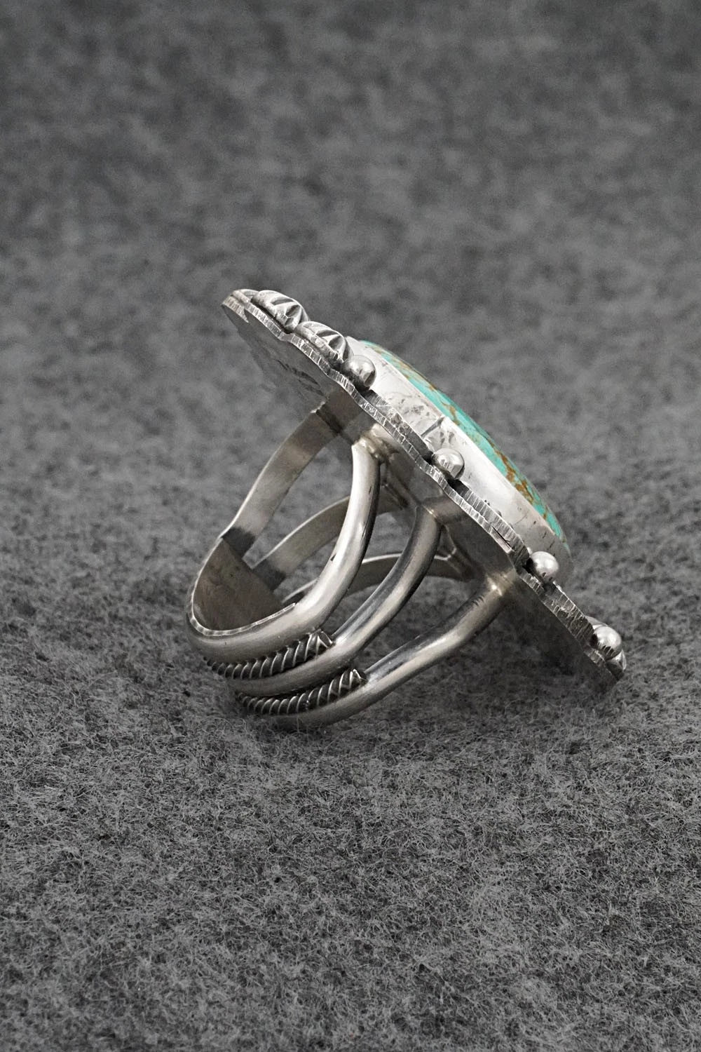 Turquoise & Sterling Silver Ring - Rosita Calladitto - Size 9