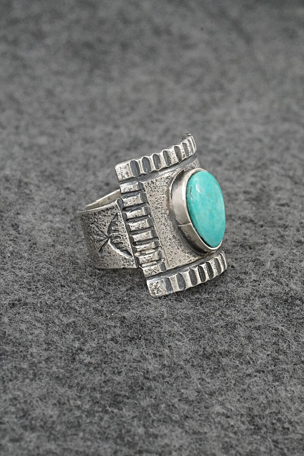 Turquoise & Sterling Silver Ring - Cody Noble - Size 12