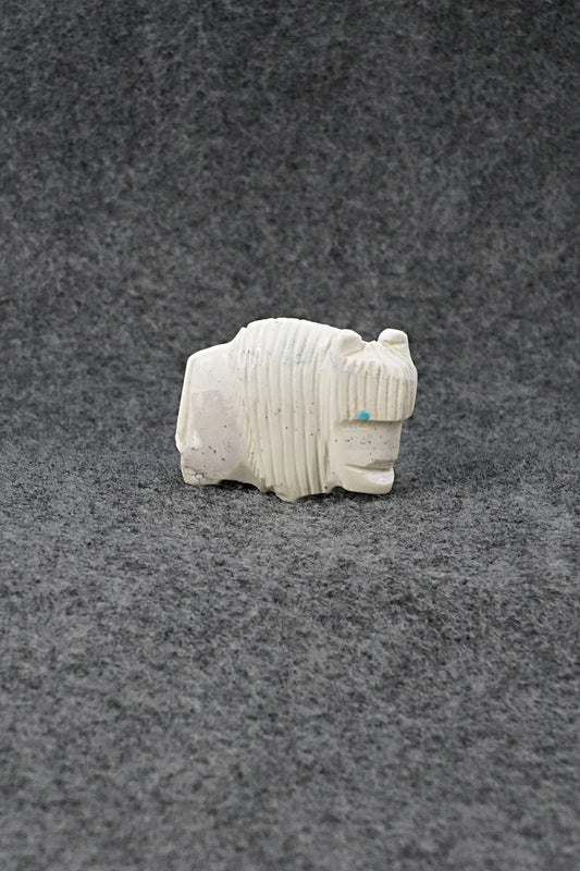Buffalo Zuni Fetish Carving - Gilbert Lonjose