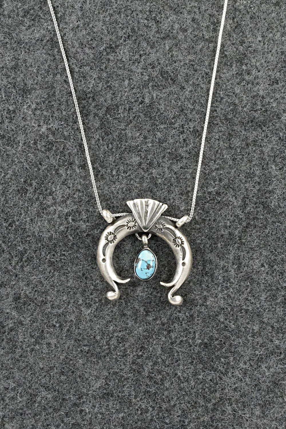 Turquoise & Sterling Silver Necklace - Gary Shorty