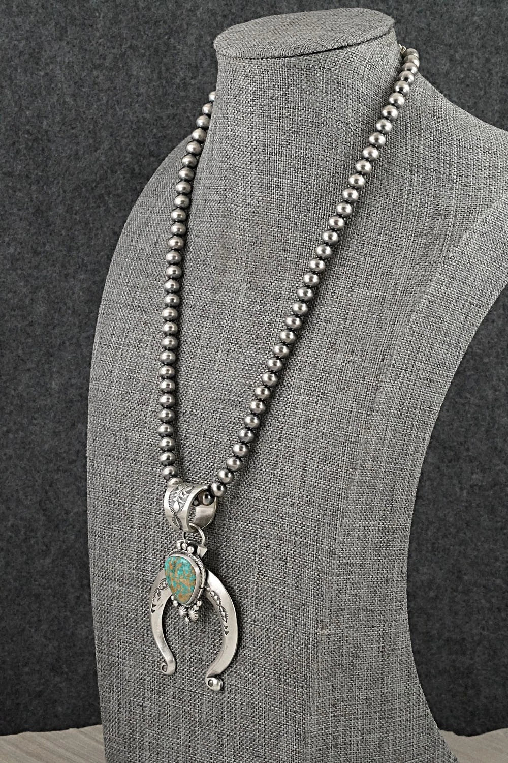 Turquoise & Sterling Silver Necklace - Samuel Yellowhair