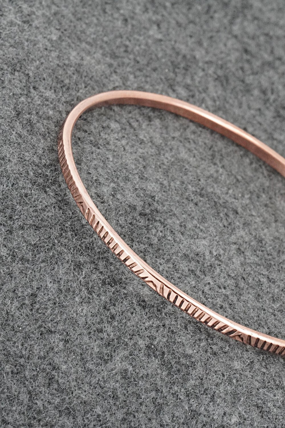 Copper Bangle Bracelet - Elaine Tahe