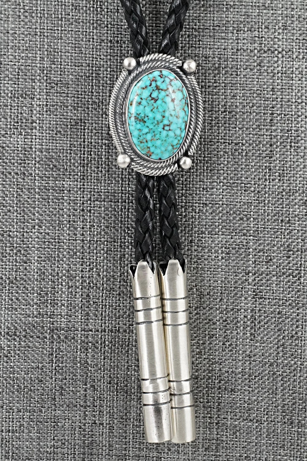Turquoise & Sterling Silver Bolo Tie - Bob Becenti