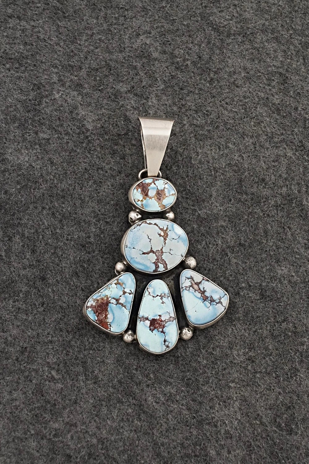 Turquoise & Sterling Silver Pendant - Darrin Livingston