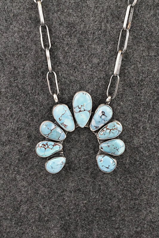 Turquoise & Sterling Silver Necklace - Darrin Livingston