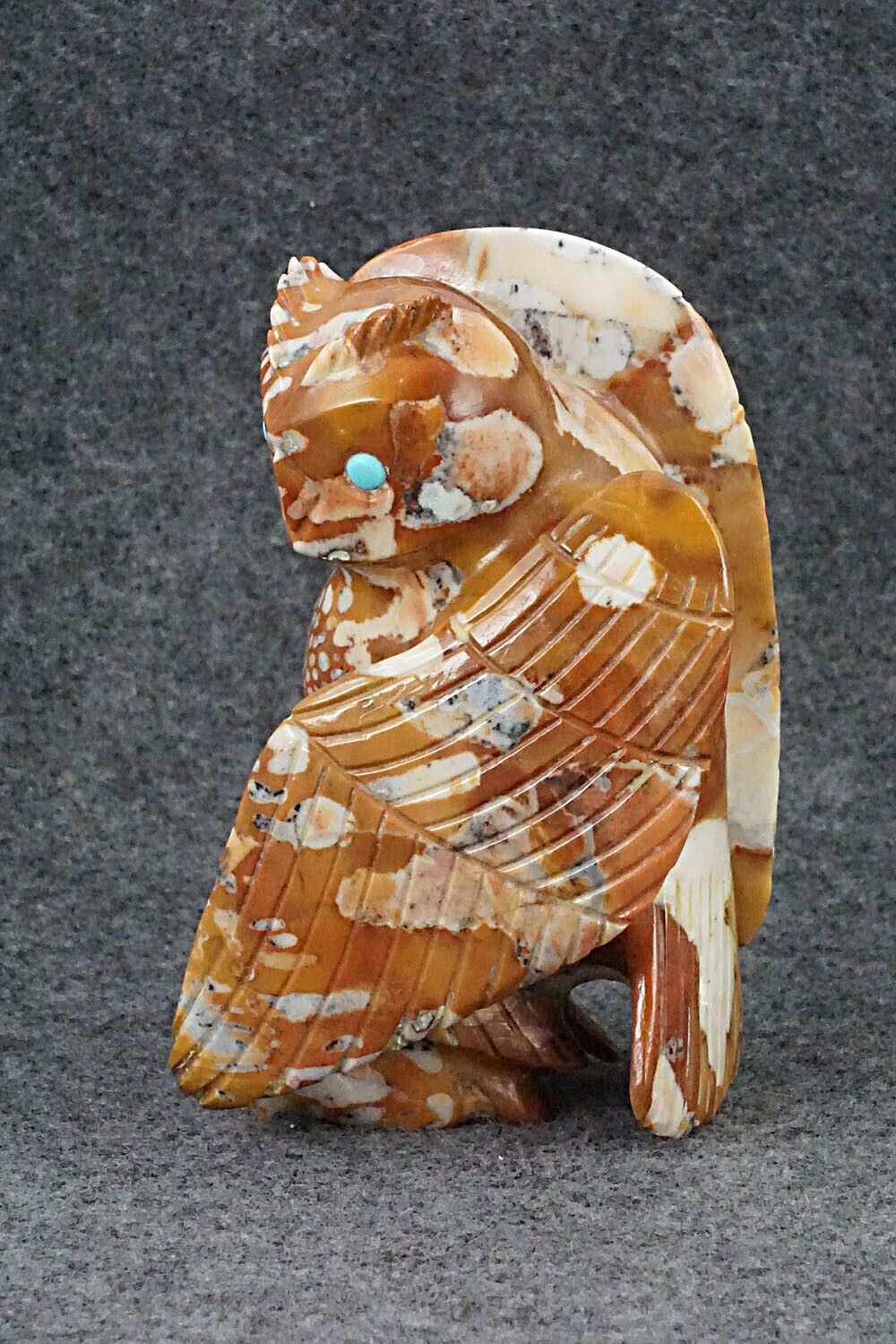Owl Zuni Fetish Carving - Albert Eustace
