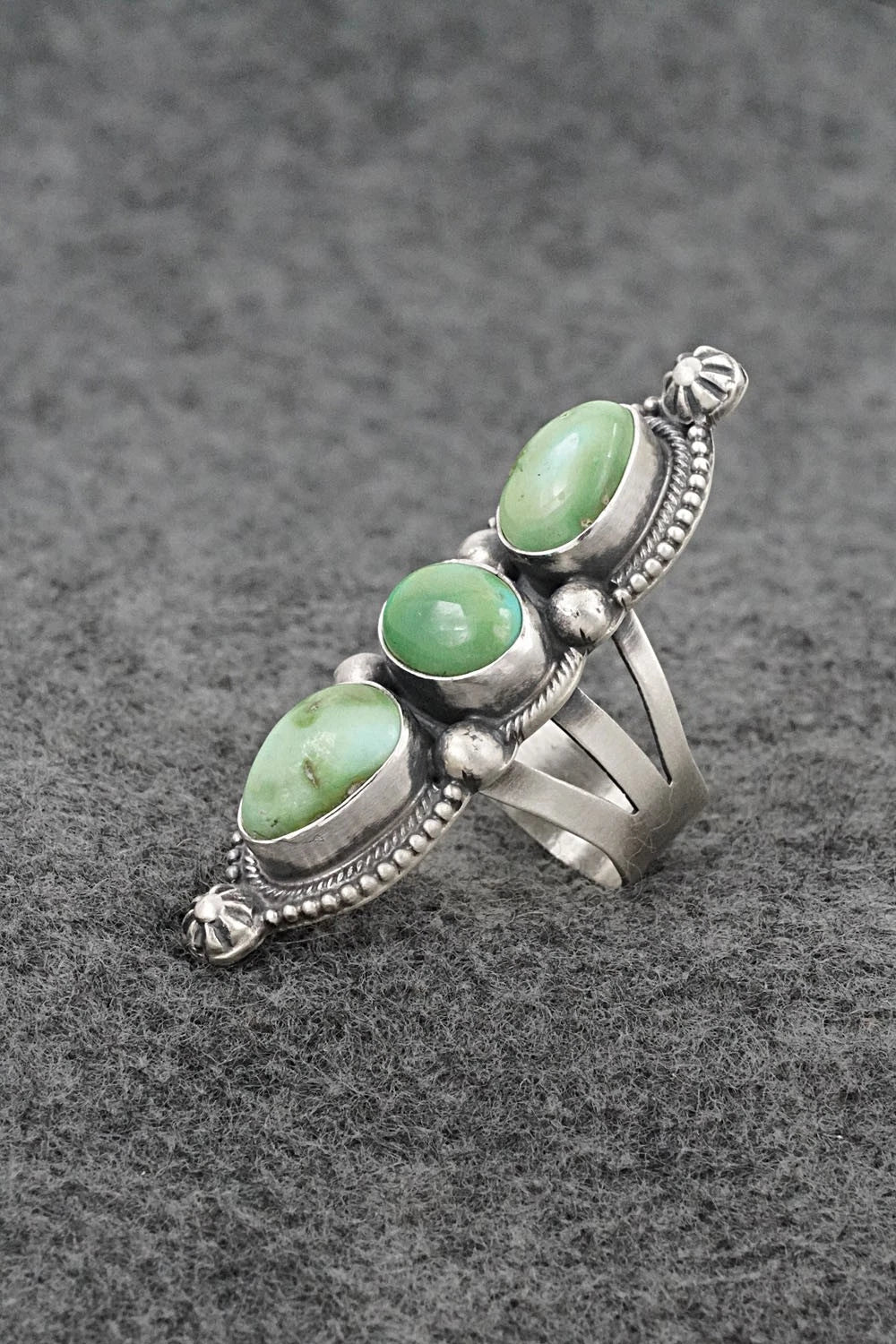 Turquoise & Sterling Silver Ring - Bobby Johnson - Size 7
