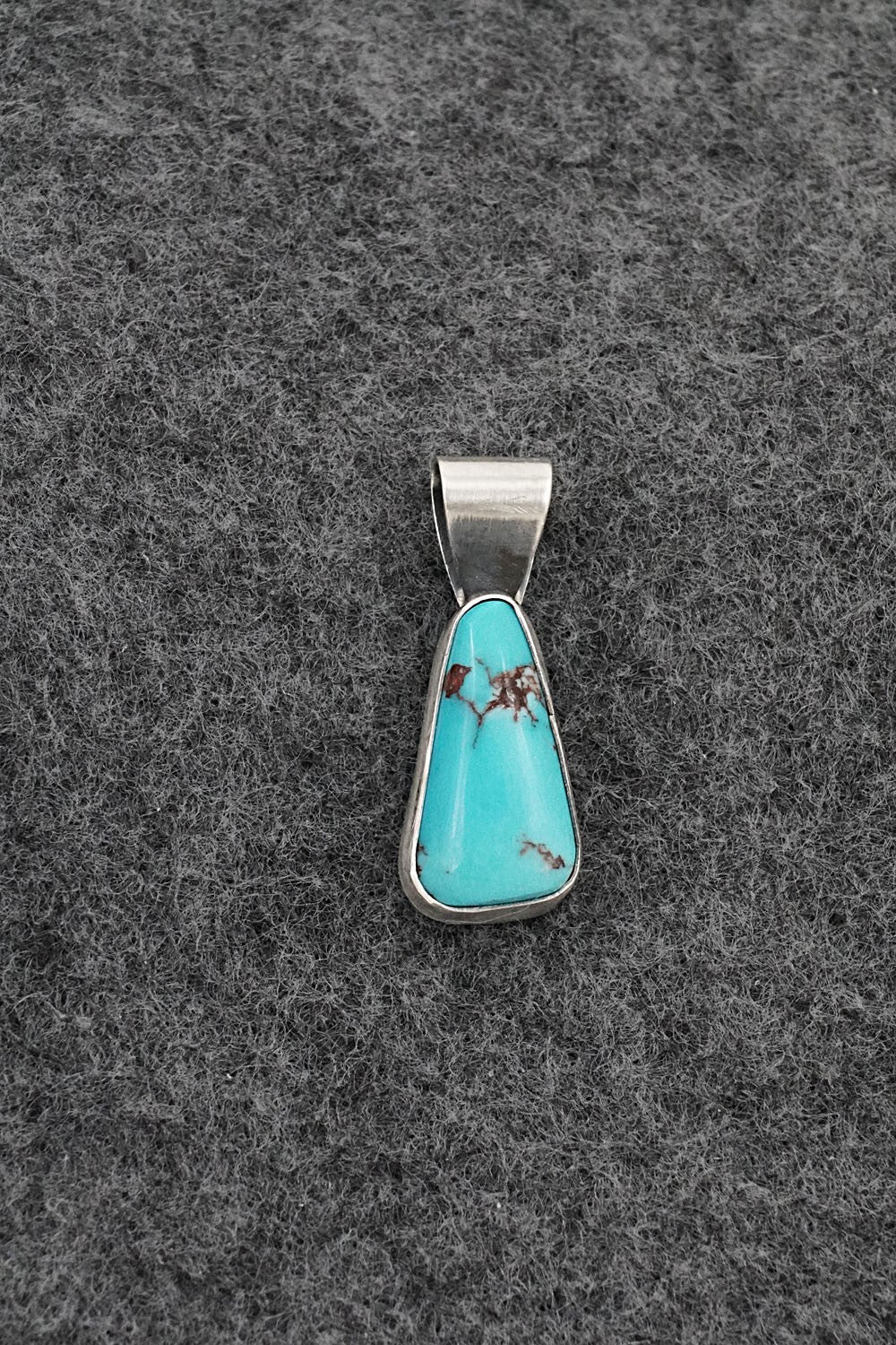 Turquoise & Sterling Silver Pendant - Rena Begay